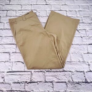 NEW Wild Fable Casual Flare Pants Women's Size 18/34 Tan Flat Front Low Rise